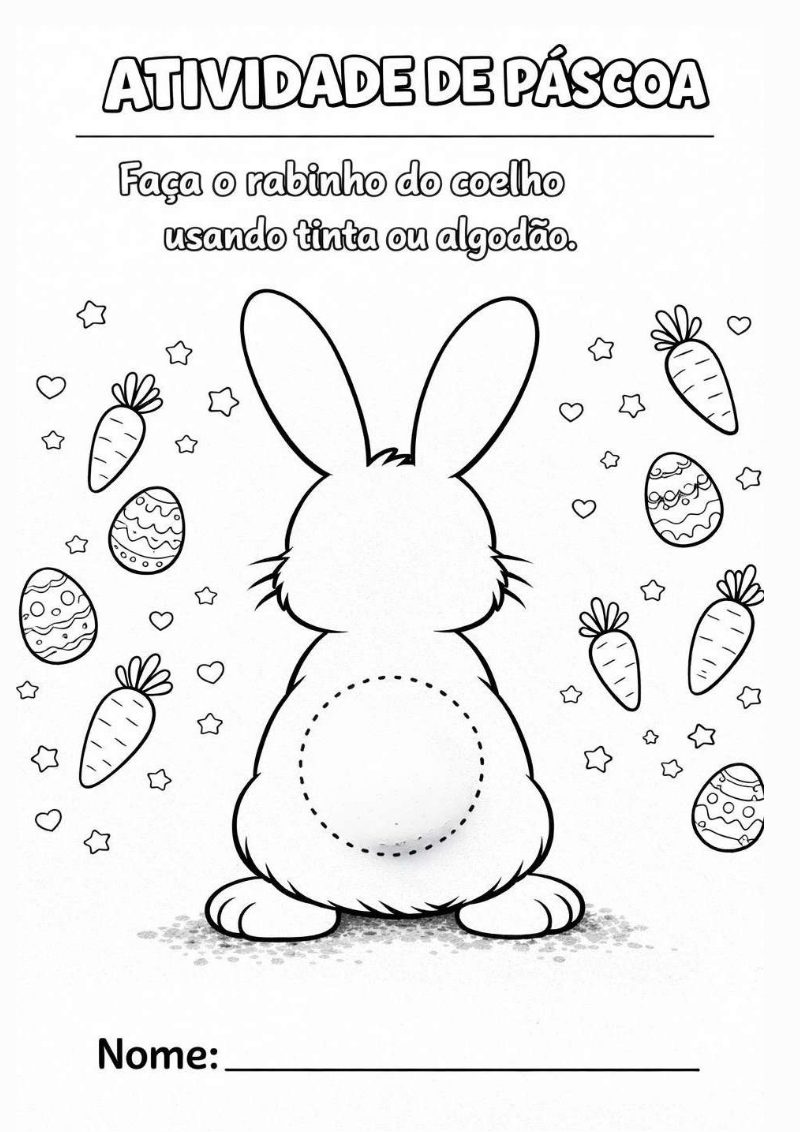 Kit Pedagógico de Atividades de Páscoa Educação Infantil