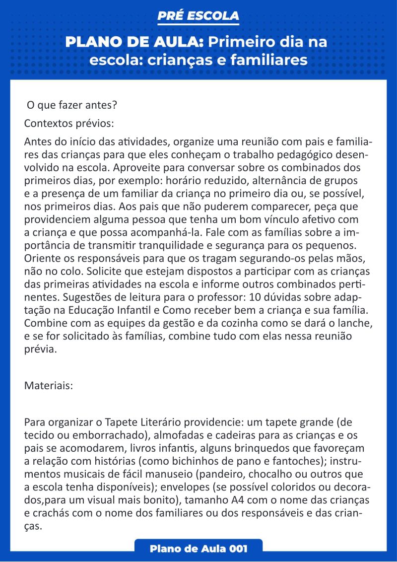 📘 Planos de Aula para Pré-escola – BNCC