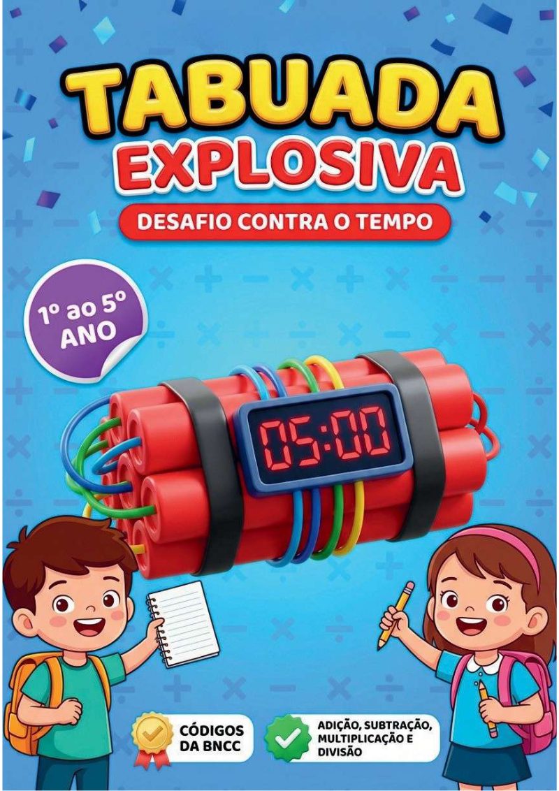 Tabuada Explosiva – Atividades de Operações Matemáticas com Desafios (PDF)