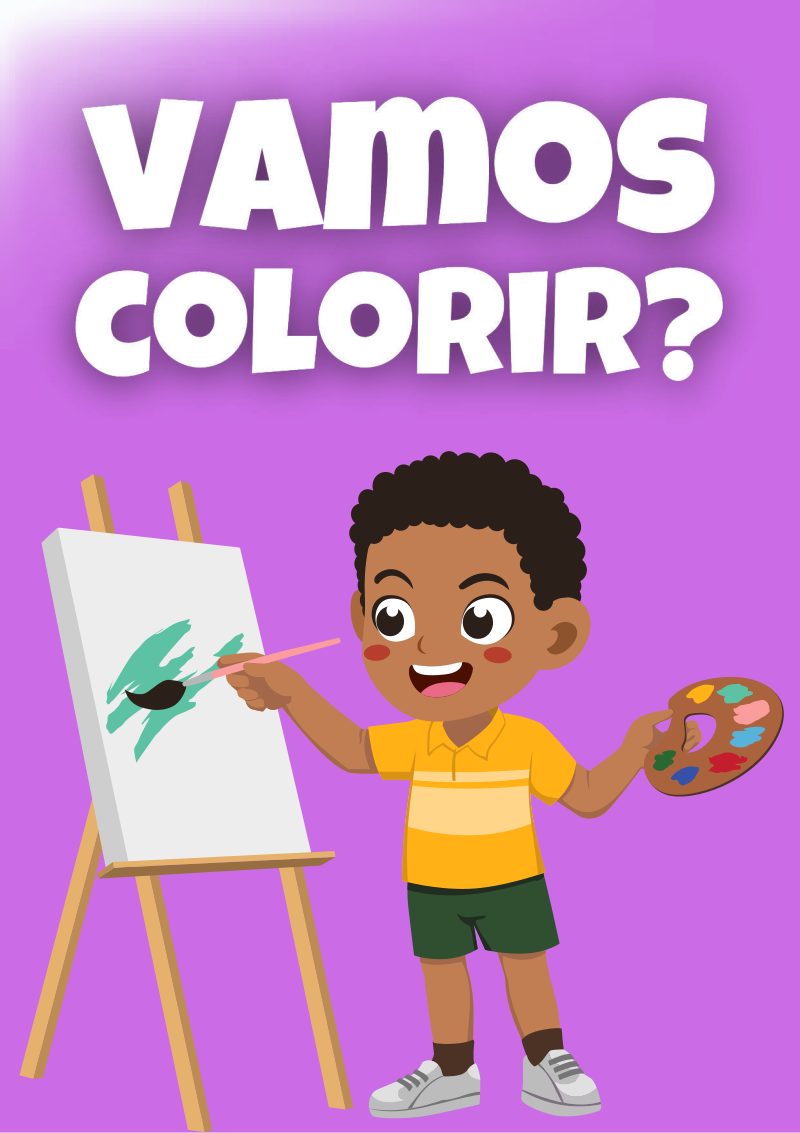 🖍️🎨 Vamos Colorir – 1º Ano (200 Páginas de Criatividade e Diversão!)